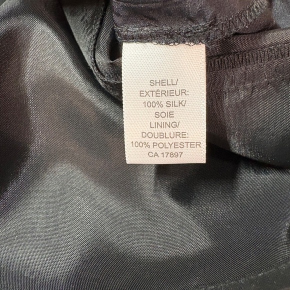 BANANA REPUBLIC 100% Silk Fully Lined Mini Skirt Floral Appliqués Side Zipper 14 - Picture 9 of 10